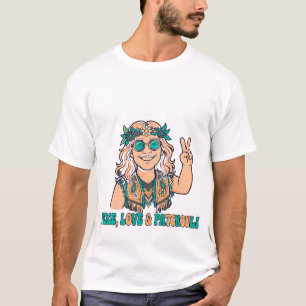 Peace Love And Patchouli Hippie T-Shirt