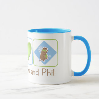 Peace Love and Phil Mug