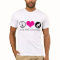 Peace, Love, and Pitbulls Ladies T-shirt