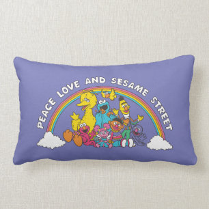 Peace, Love and Sesame Street Lumbar Cushion