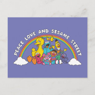 Peace, Love and Sesame Street Postcard