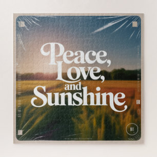 Peace, Love, And Sunshine Jigsaw Puzzle