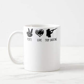 Peace Love And Trap Shooting Coffee Mug
