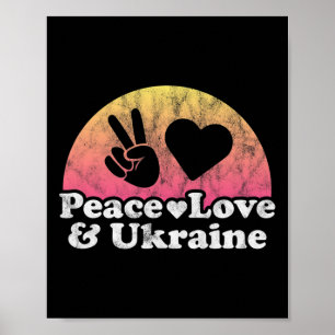 Peace Love And Ukraine Poster