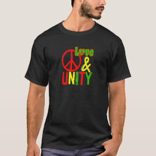 Peace Love and Unity Jamaica Reggae Music Rasta Re T-Shirt
