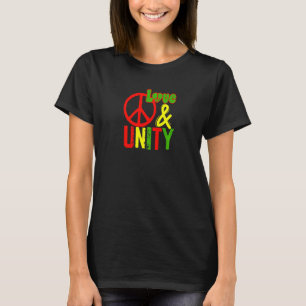Peace Love and Unity Jamaica Reggae Music Rasta Re T-Shirt