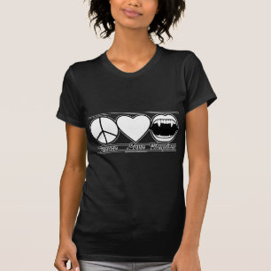 Peace Love and Vampires T-Shirt