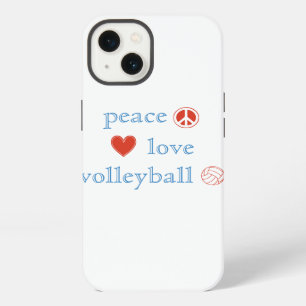 Peace Love and Volleyball iPhone Case