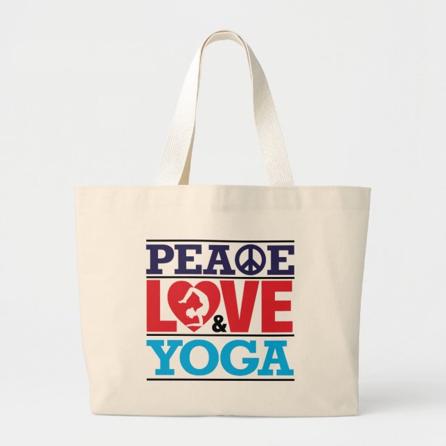 Peace, Love and Yoga Bag (Front)