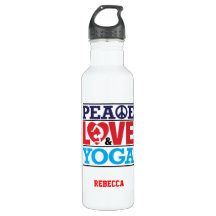 Peace, Love and Yoga Liberty Bottle