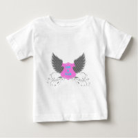 Peace Love Angel Wings Design Baby T-shirt