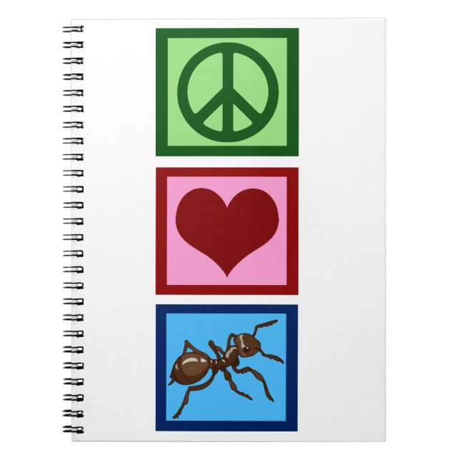 Peace Love Ants Notebook (Front)