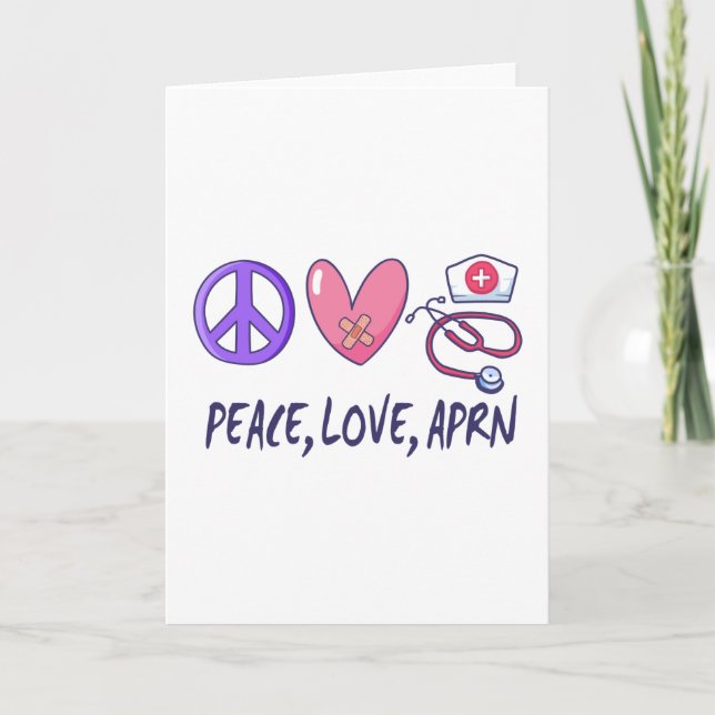Peace Love APRN Card (Front)