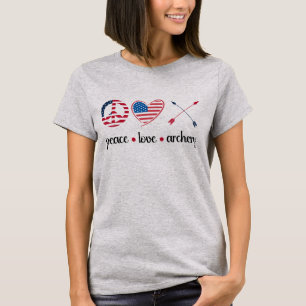 Peace, Love, Archery T-Shirt