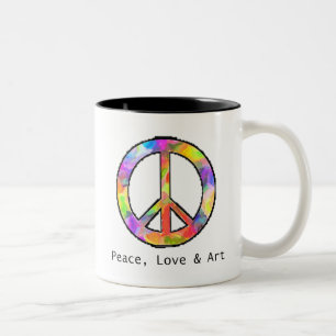 Peace, Love & Art Mug