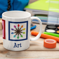Peace Love Art Teacher Cute Paintbrush