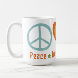 Peace Love Artichokes Vegan Veggie Hippie Foodie Coffee Mug