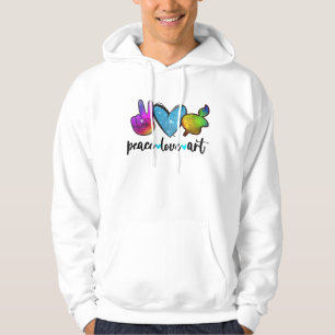 peace love arts hoodie