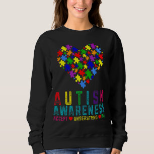 Peace Love Autism Awareness Pop It Fidget Toy Auti Sweatshirt
