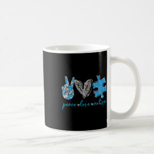 Peace Love Autism Coffee Mug