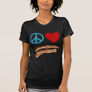 Peace Love Bacon Symbology Tshirt, Mug T-Shirt