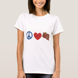 Peace Love Bacon T-Shirt