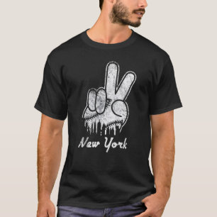 Peace Love Baseball New York Ny Skyline Apparel  1 T-Shirt