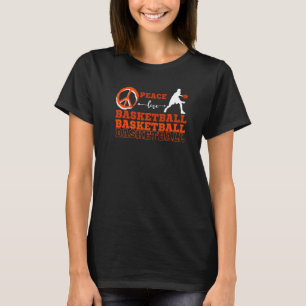 Peace Love Basketball Basketball Fans Kids Boys M T-Shirt