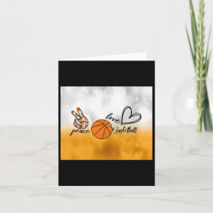 Peace Love Basketball  Card