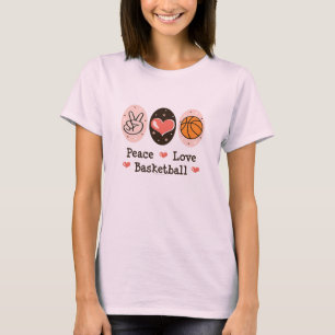 Peace Love Basketball Organic T-shirt