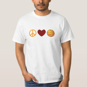 PEACE LOVE BASKETBALL T-Shirt