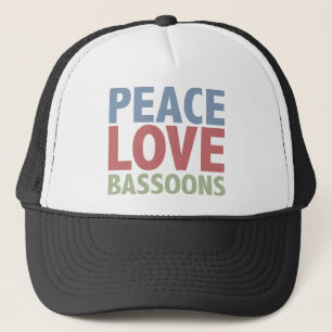 Peace Love Bassoons Trucker Hat