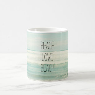 Peace Love Beach Coffee Mug