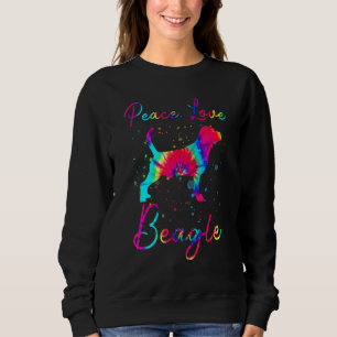 Peace Love Beagle Dog Sweatshirt