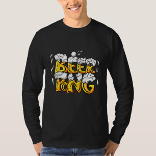 Peace Love Beer Pong Beer Pong Drinking Game Fun P T-Shirt