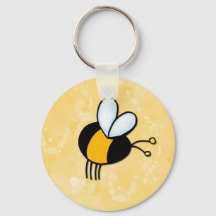 peace love bees key ring