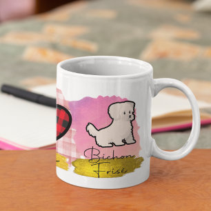 Peace Love Bichon Frisé Cute Dog Lover Dog Person Coffee Mug