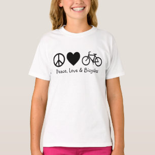 Peace, Love & Bicycles T-Shirt