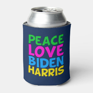 Peace Love Biden Harris Cute 2024 Election Can Cooler