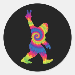 Peace Love Bigfoot - Bigfoot Lovers    Classic Round Sticker