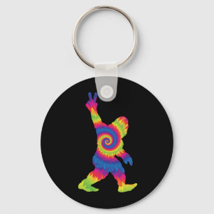 Peace Love Bigfoot - Bigfoot Lovers    Key Ring