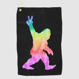 Peace Love Bigfoot        Golf Towel
