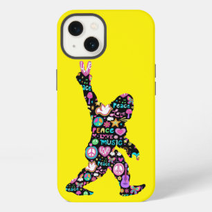 Peace Love Bigfoot Hippie Funny Bigfoot Lover iPhone 13 Case