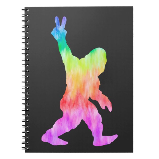 Peace Love Bigfoot Notebook (Front)