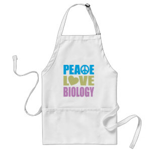 Peace Love Biology Standard Apron