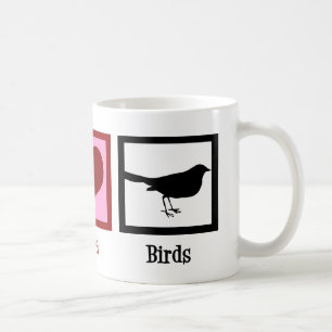 Peace Love Birds Coffee Mug