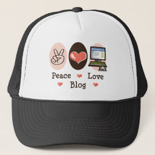Peace Love Blog Hat