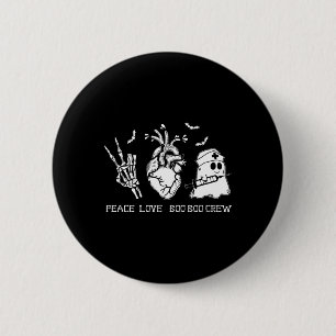 Peace Love Boo Boo Crew Lazy Halloween Costume Nur 6 Cm Round Badge