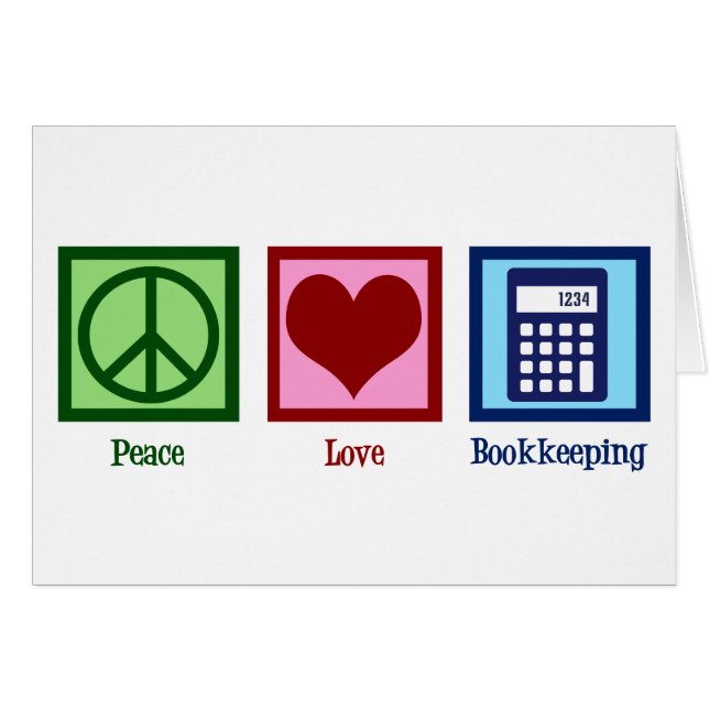 Peace Love Bookkeeping (Front Horizontal)