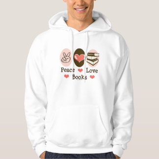 Peace Love Books Hooded Sweatshirt